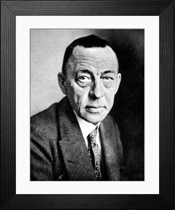 Framed Print : Sergei Vasilevich Rachmaninov (1873-1943) Framed Print : Sergei Vasilevich Rachmaninov (1873-1943)