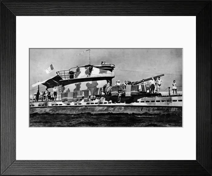 Framed Print : Laundry on an Italian Submarine; Second World War, 1943 Framed Print : Laundry on an Italian Submarine; Second World War, 1943