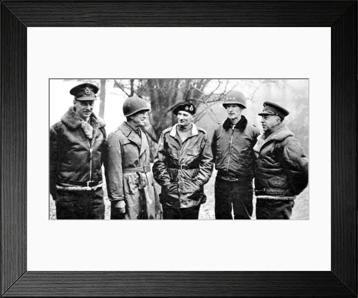 Framed Print : General Dempsey, General Hodges, Field-Marshal Montgomery, G