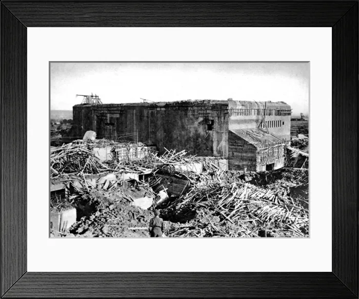 Framed Print : German V-2 Base at Watten; Second World War, 1944 Framed Print : German V-2 Base at Watten; Second World War, 1944