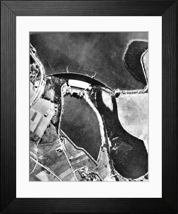Framed Print : The Mohne Dam before the Dambusters Raid; Second World War Framed Print : The Mohne Dam before the Dambusters Raid; Second World War