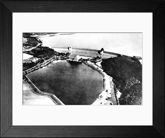 Framed Print : The Mohne Dam; Second World War, c. 1940 Framed Print : The Mohne Dam; Second World War, c. 1940