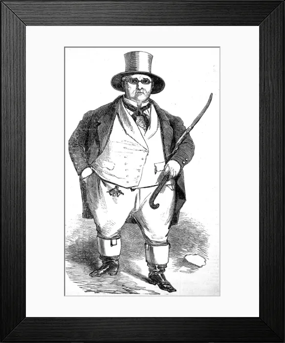 Framed Print : William Ball, also known as John Bull, 1851 Framed Print : William Ball, also known as John Bull, 1851