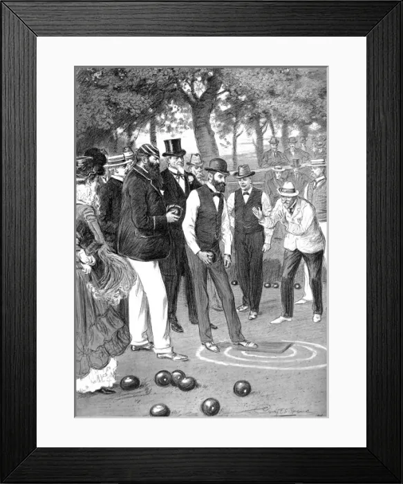 Framed Print : Match of Bowls at Crystal Palace, London, 1901