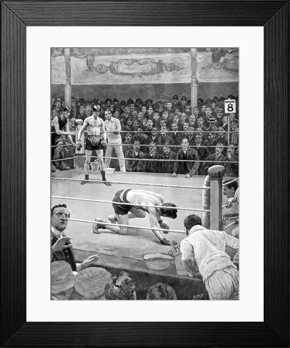 Framed Print : Boxing Match at the Ring Boxing Saloon, London, 1911 Framed Print : Boxing Match at the Ring Boxing Saloon, London, 1911