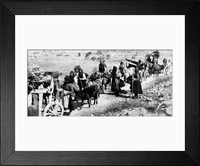 Framed Print : Serbian Refugees; First World War, 1916 Framed Print : Serbian Refugees; First World War, 1916