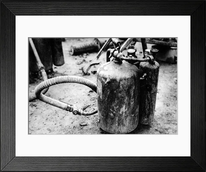 Framed Print : German Flame-thrower; First World War, 1916