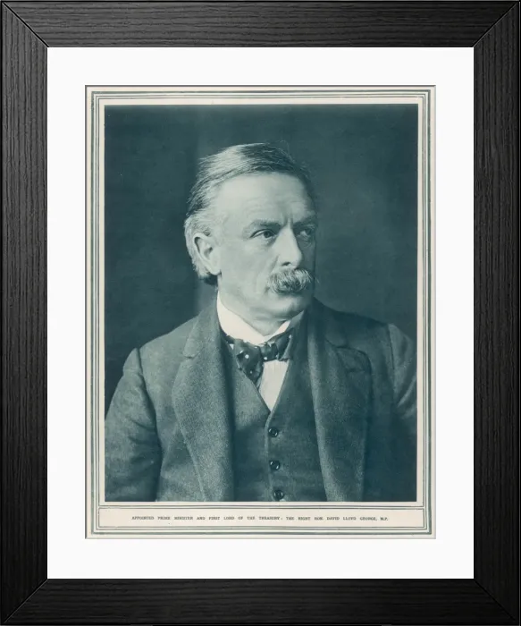 Framed Print : David Lloyd George, 1916