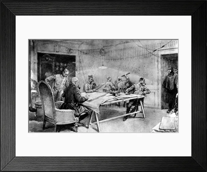 Framed Print : French Artillery Headquarters; First World War, 1916 Framed Print : French Artillery Headquarters; First World War, 1916