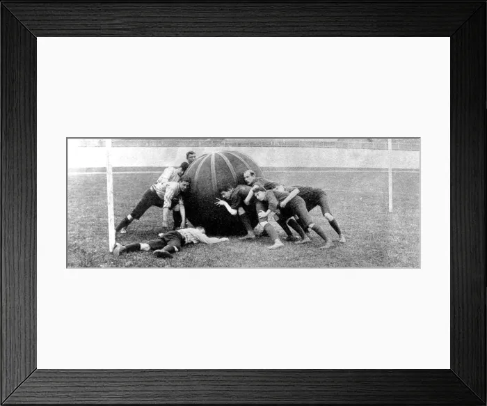 Framed Print : A Game of Pushball, Crystal Palace, 1902 Framed Print : A Game of Pushball, Crystal Palace, 1902