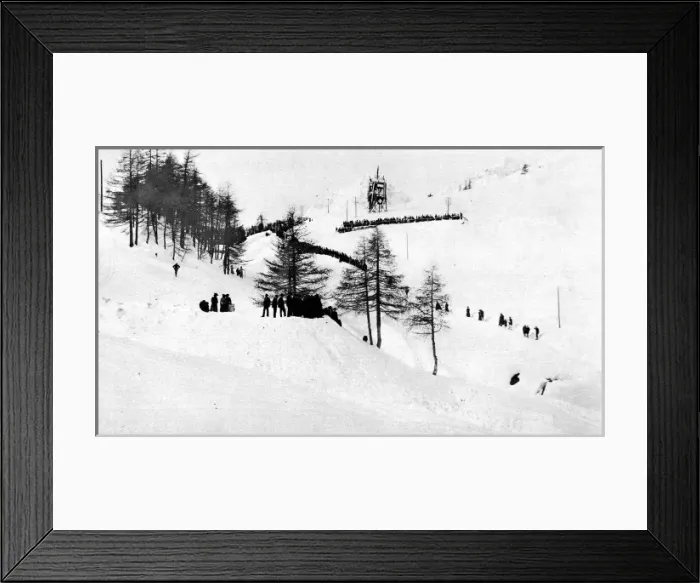Framed Print : The Cresta Run, St. Moritz, 1912 Framed Print : The Cresta Run, St. Moritz, 1912