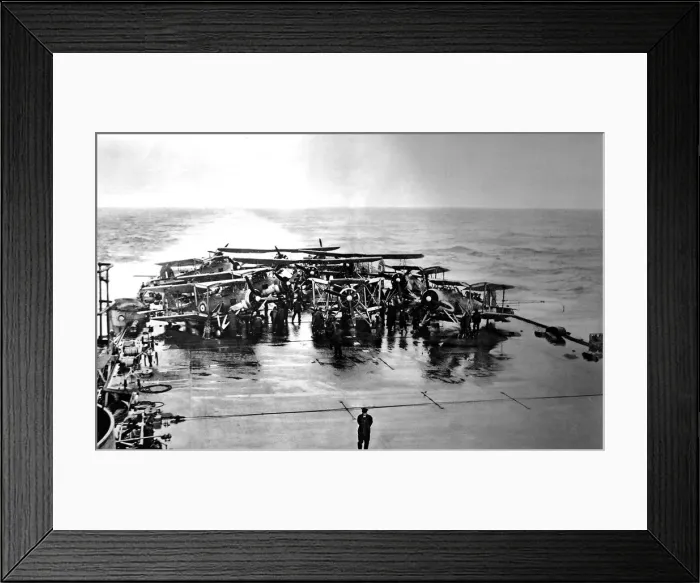 Framed Print : Swordfish Torpedo-bombers on board HMS Victorious, Second Framed Print : Swordfish Torpedo-bombers on board HMS Victorious, Second