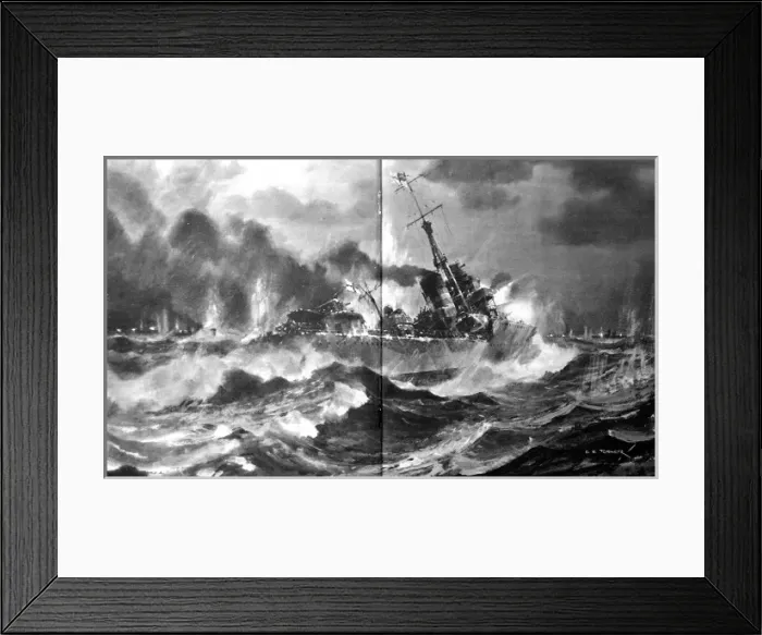 Framed Print : HMS Onslow at the Battle of the Barents Sea, Second World Framed Print : HMS Onslow at the Battle of the Barents Sea, Second World