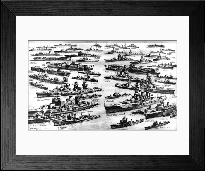 Framed Print : The Imperial Japanese Navy, Second World War, 1941 Framed Print : The Imperial Japanese Navy, Second World War, 1941