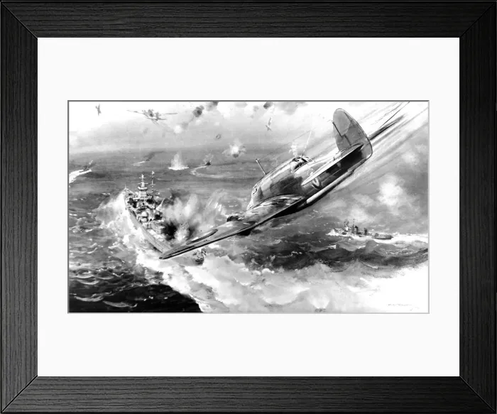 Framed Print : RAF Beauforts attacking the Battle-cruiser Scharnhorst Framed Print : RAF Beauforts attacking the Battle-cruiser Scharnhorst