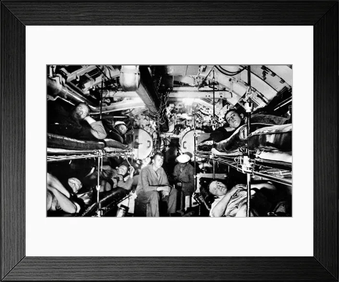 Framed Print : Torpedo Room of a U-boat, pre-Second World War Framed Print : Torpedo Room of a U-boat, pre-Second World War