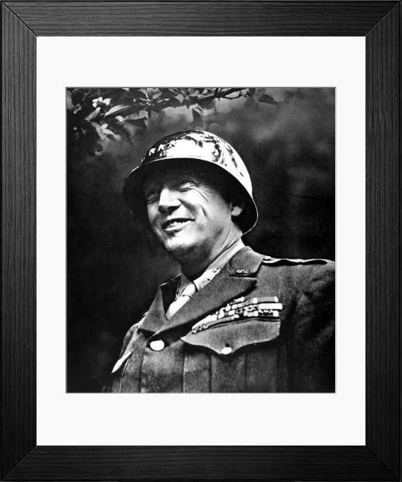 Framed Print : General George S. Patton, 1945 Framed Print : General George S. Patton, 1945