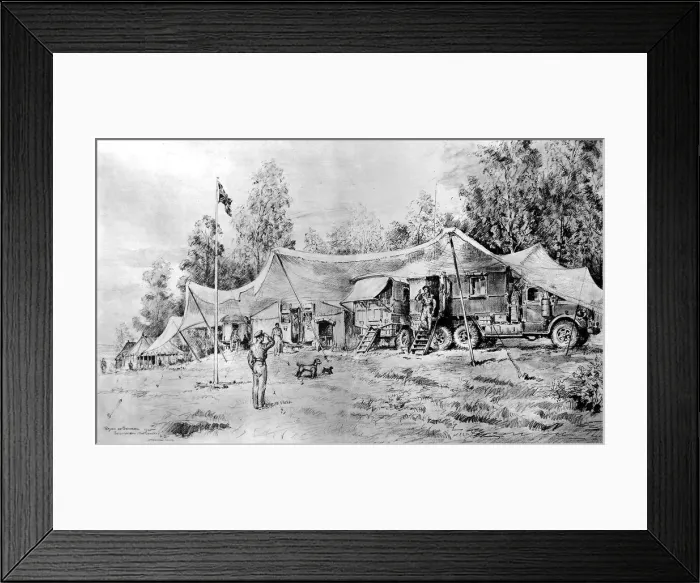 Framed Print : Field-Marshal Montgomerys Headquarters, Luneburg Heath, Sec Framed Print : Field-Marshal Montgomerys Headquarters, Luneburg Heath, Sec