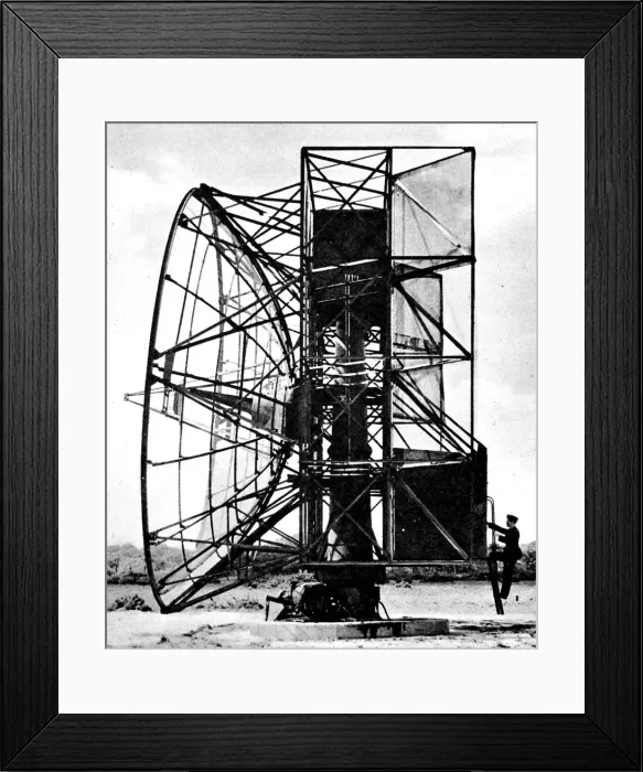 Framed Print : British Radar Installation, Second World War, 1945