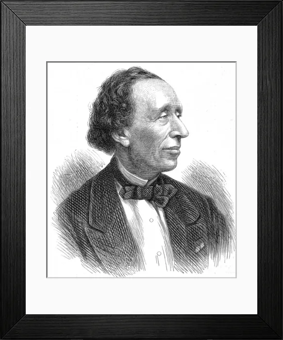 Framed Print : Hans Christian Andersen, c. 1870 Framed Print : Hans Christian Andersen, c. 1870