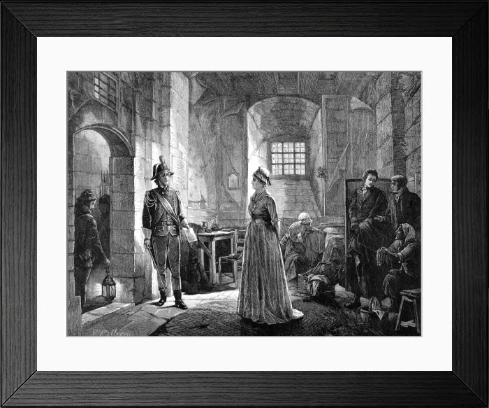 Framed Print : Marie Antoinette on her way to the scaffold, Paris, 1793 Framed Print : Marie Antoinette on her way to the scaffold, Paris, 1793
