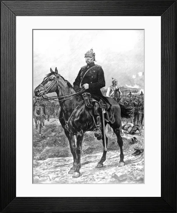 Framed Print : Prince Otto von Bismarck at Sedan, Franco-Prussian War, 1870