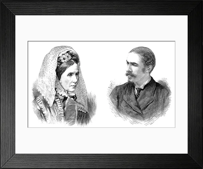Framed Print : Baroness Burdett-Coutts and William Ashmead Burdett-Coutts B Framed Print : Baroness Burdett-Coutts and William Ashmead Burdett-Coutts B