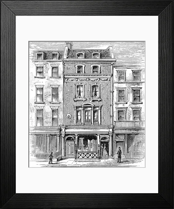 Framed Print : Birthplace of Lord Byron, 1888 Framed Print : Birthplace of Lord Byron, 1888