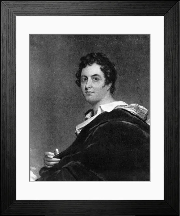 Framed Print : Lord Byron, 1822 Framed Print : Lord Byron, 1822