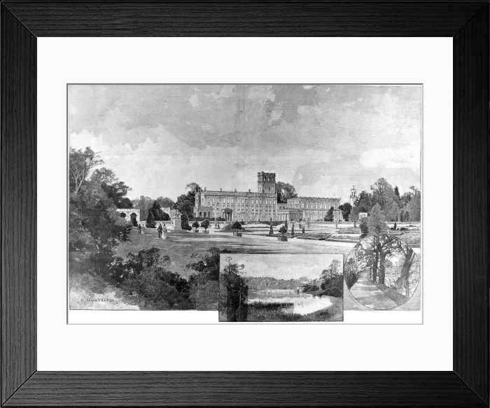 Framed Print : Trentham Hall, Staffordshire, 1897 Framed Print : Trentham Hall, Staffordshire, 1897