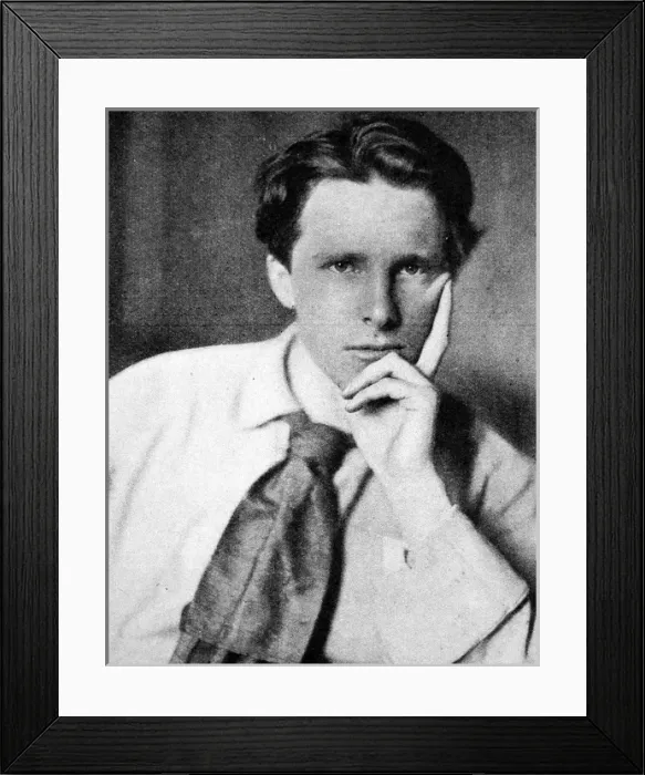 Framed Print : Rupert Brooke, c. 1915 Framed Print : Rupert Brooke, c. 1915