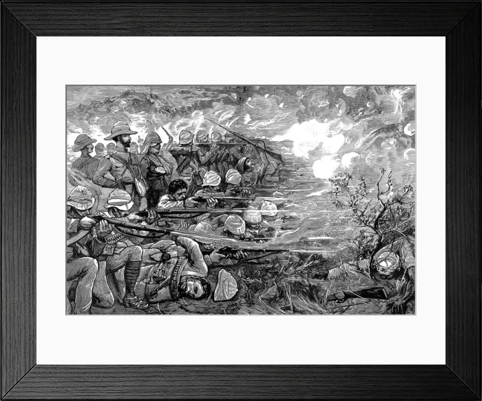 Framed Print : The Battle of Gubat, Sudan, 1885 Framed Print : The Battle of Gubat, Sudan, 1885