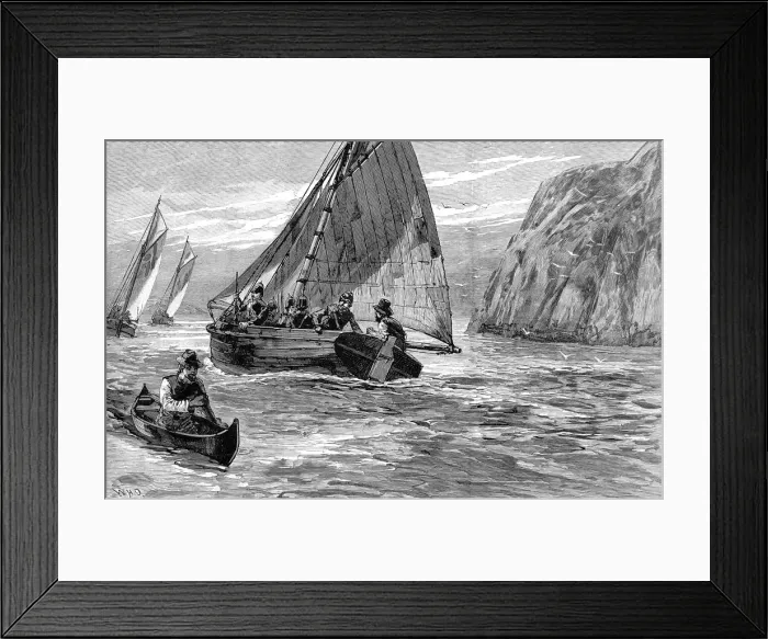 Framed Print : Royal Irish Constabulary going by sea to enforce evictions Framed Print : Royal Irish Constabulary going by sea to enforce evictions