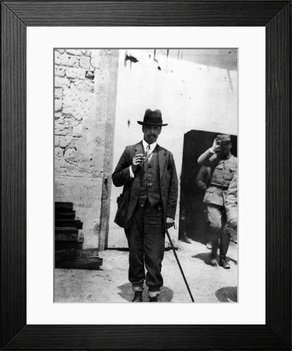 Framed Print : Arnold Bennett in France, 1915 Framed Print : Arnold Bennett in France, 1915