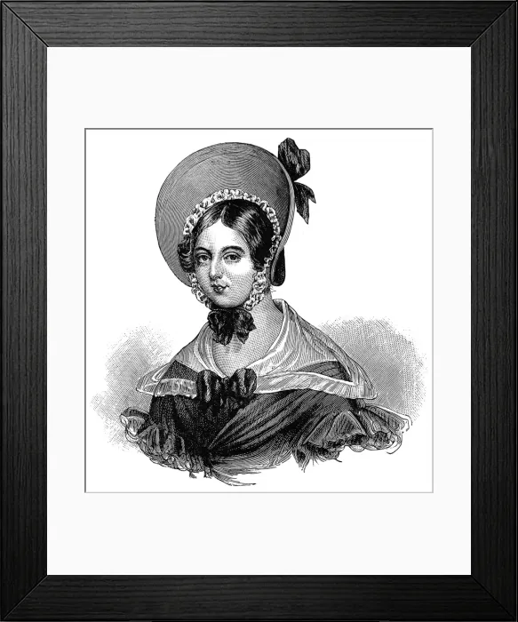 Framed Print : Queen Victoria on the morning of her Accession, 1837