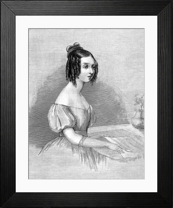 Framed Print : Queen Victoria when a Princess, 1834 Framed Print : Queen Victoria when a Princess, 1834