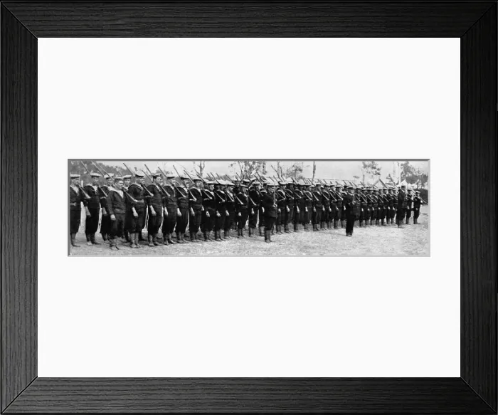 Framed Print : Australian bluejakets belonging to the Commonwealth Squadron who captured German New Guinea Framed Print : Australian bluejakets belonging to the Commonwealth Squadron who captured German New Guinea