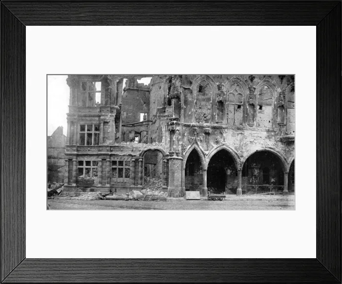 Framed Print : Arras ruined by German shells: Damage done to the sixteenth Framed Print : Arras ruined by German shells: Damage done to the sixteenth