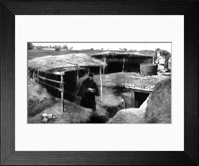 Framed Print : A hot shower establishment installed by a ingenious French E Framed Print : A hot shower establishment installed by a ingenious French E