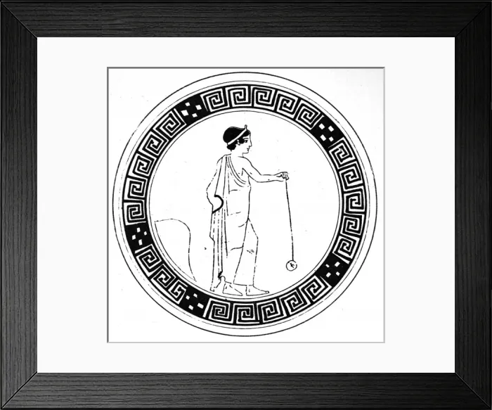 Framed Print : Ancient Greek playing with his Yo-Yo Framed Print : Ancient Greek playing with his Yo-Yo