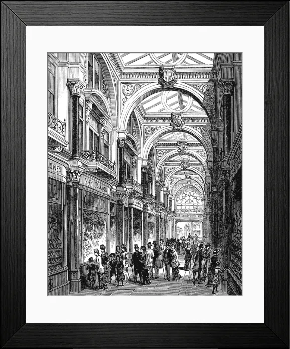 Framed Print : New Arcade, Old Bond Street, 1880