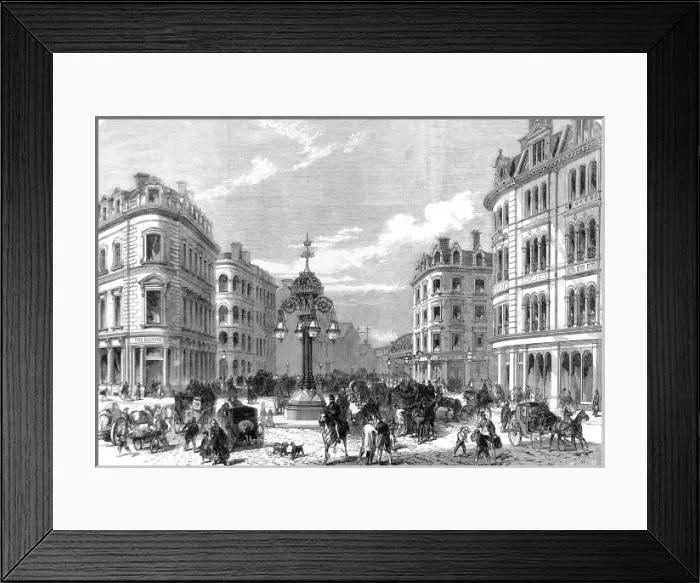 Framed Print : Southwark Street, London, 1865