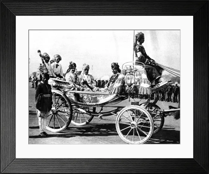 Framed Print : The Maharajah Jam Saheb of Nawanager, before going to the front Framed Print : The Maharajah Jam Saheb of Nawanager, before going to the front