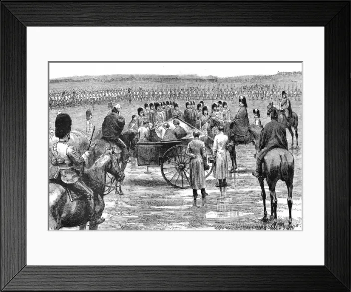 Framed Print : The Prince of Wales presenting colours to the Gordon Highlan Framed Print : The Prince of Wales presenting colours to the Gordon Highlan