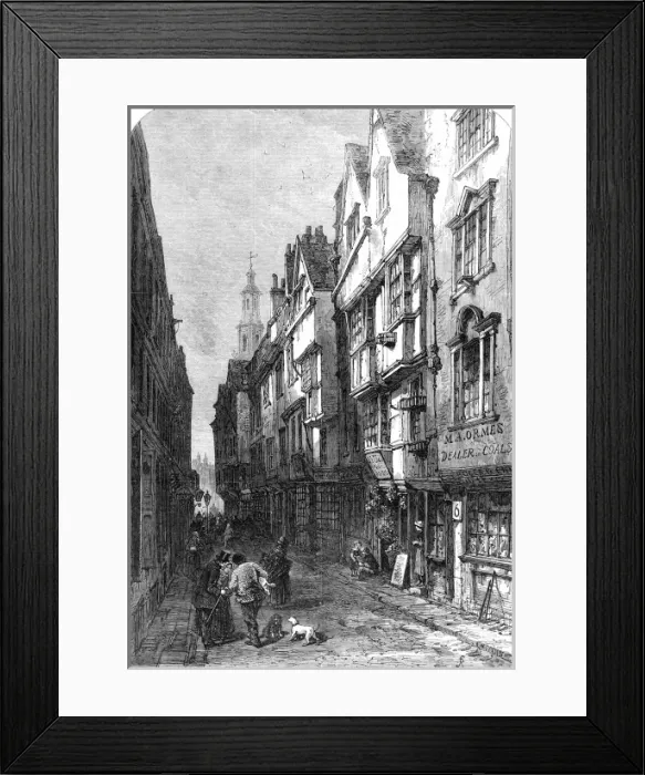 Framed Print : Wych Street, London, 1870 Framed Print : Wych Street, London, 1870