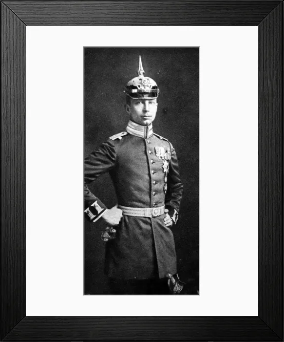 Framed Print : Officer of the Prussian Guards in field uniform Framed Print : Officer of the Prussian Guards in field uniform