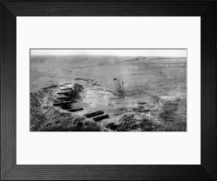 Framed Print : Dummy gun batteries: German ingenuity, to deceive the artillery and range-seeking airmen of the allies Framed Print : Dummy gun batteries: German ingenuity, to deceive the artillery and range-seeking airmen of the allies