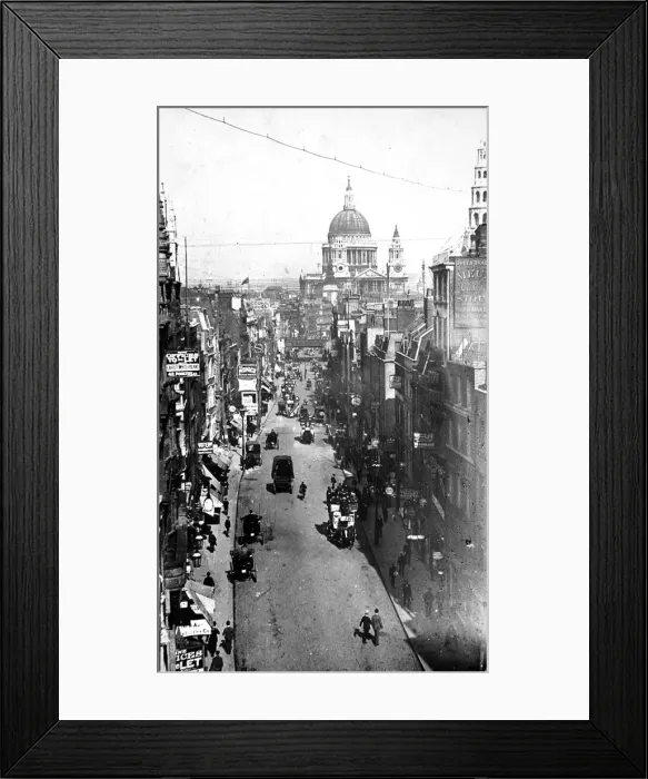 Framed Print : Fleet Street, London, c. 1880 Framed Print : Fleet Street, London, c. 1880