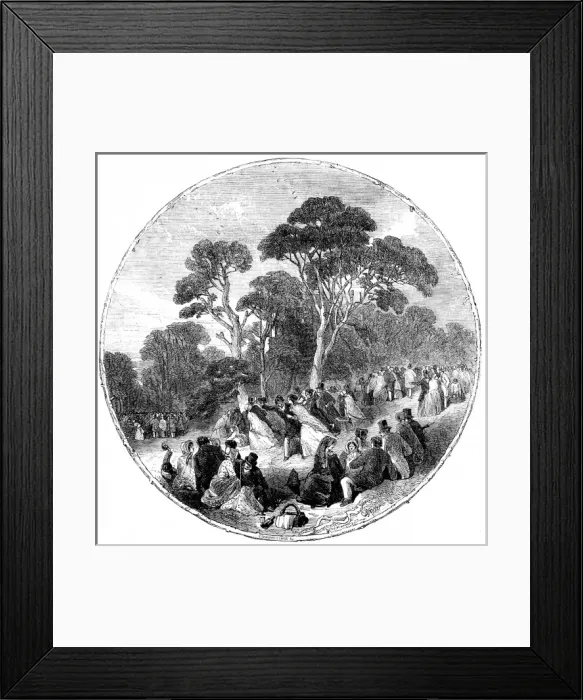 Framed Print : Greenwich Park, London, 1849