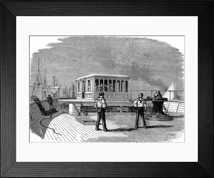 Framed Print : Wheelhouse of the Great Eastern, 1859 Framed Print : Wheelhouse of the Great Eastern, 1859